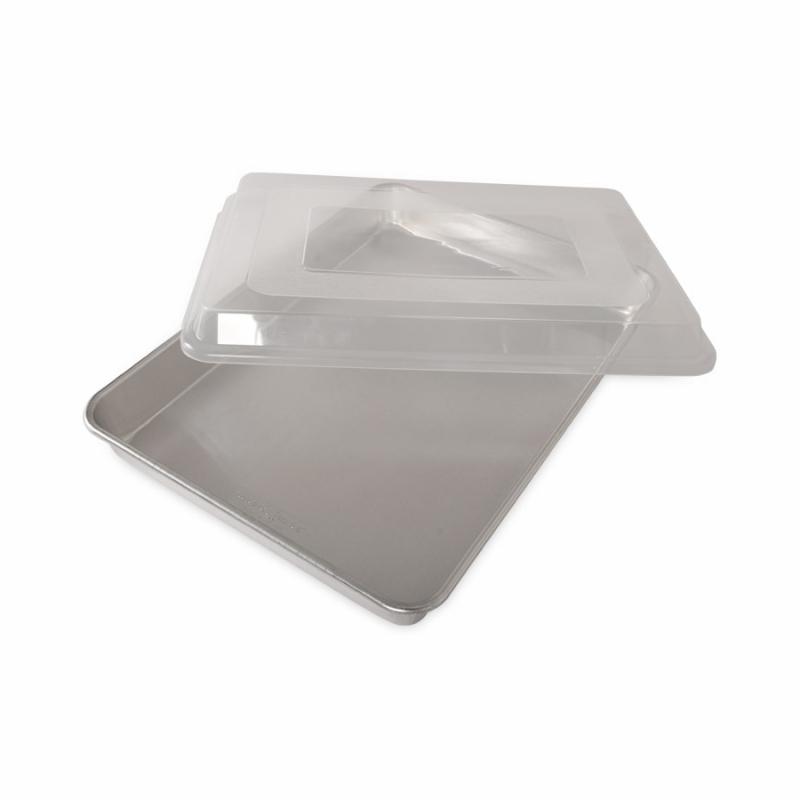 Bakeware |   12"X8" Rectangular Cake Pan W/ Lid Bakeware