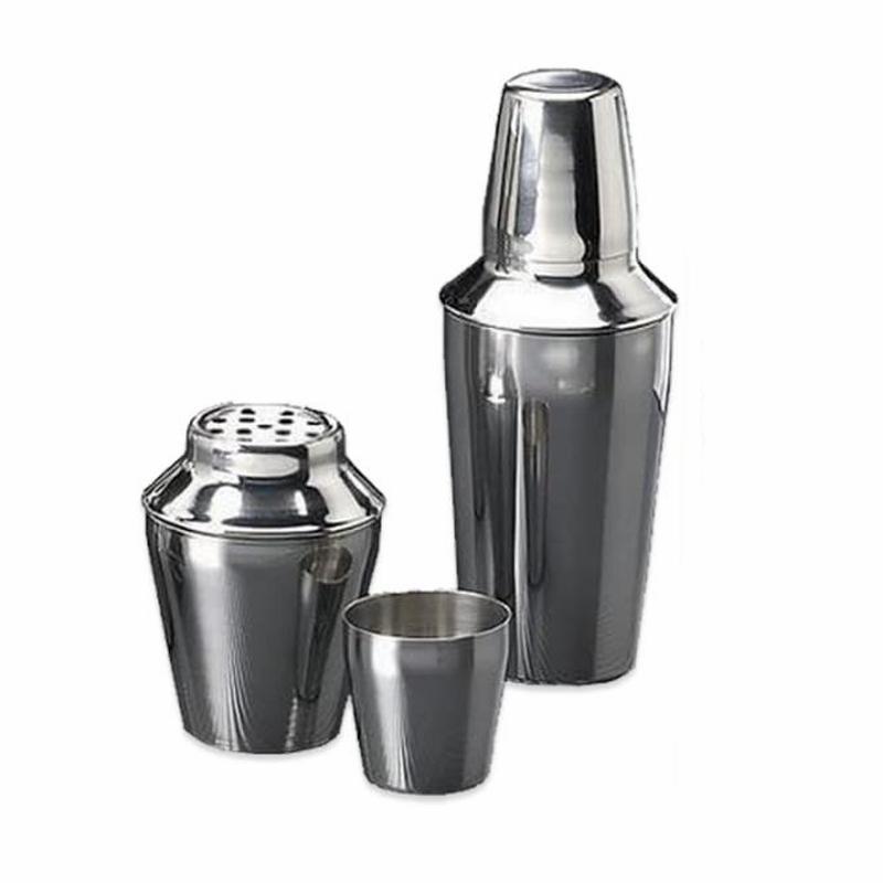 Bar & Wine Tools |   3 Piece Stainless Steel Bar Shaker – 16 Oz. Bar & Wine Tools Bar & Wine Tools