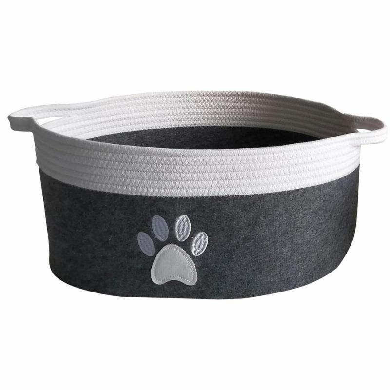 Baskets & Trays |   Animal Paw Pet Storage Bin W/ Handles Baskets & Trays Baskets & Trays