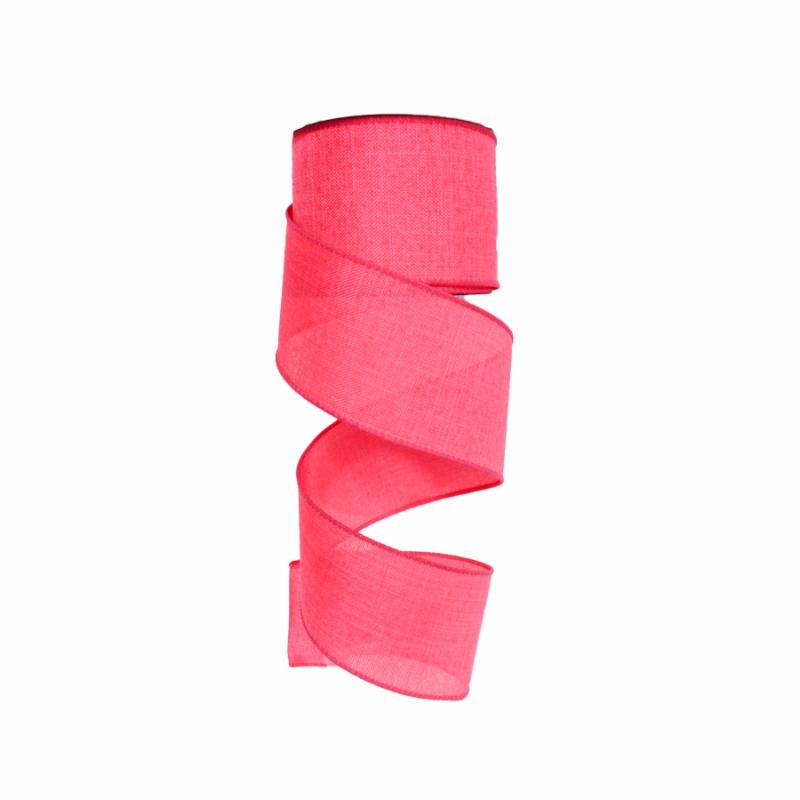 Canvas Ribbon |   2.5" X 10Yd Hot Pink Canvas Ribbon Canvas Ribbon Canvas Ribbon