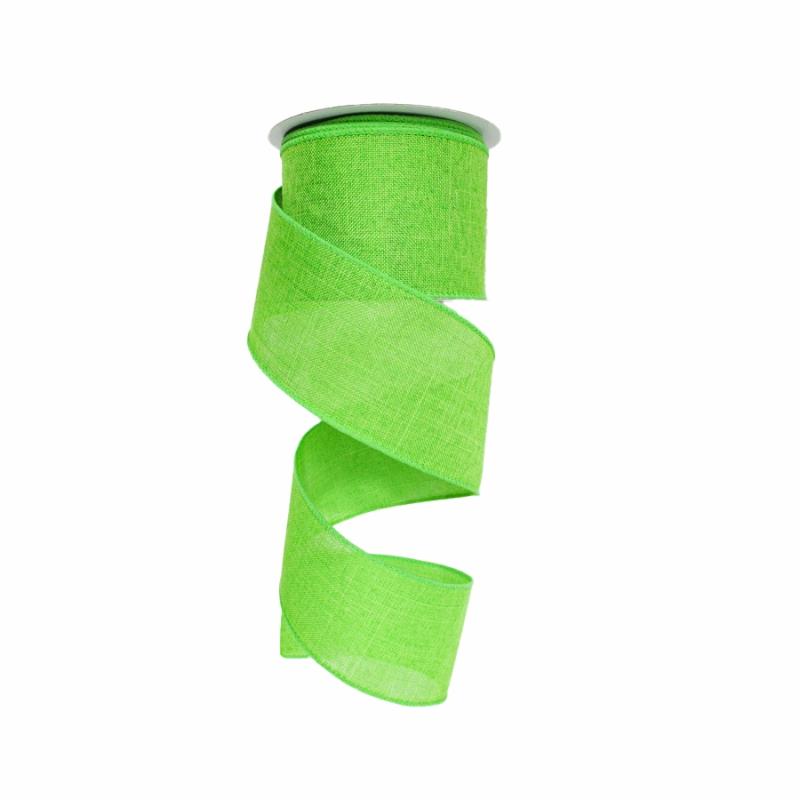 Canvas Ribbon |   2.5" X 10Yd Lime Canvas Ribbon Canvas Ribbon Canvas Ribbon