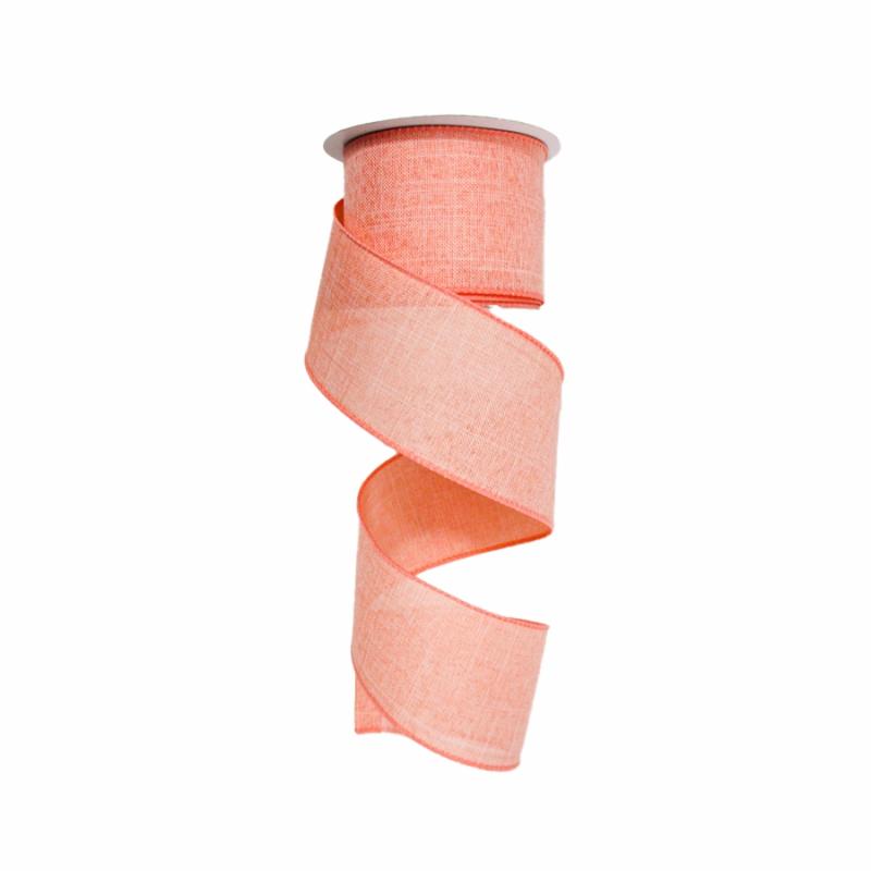 Canvas Ribbon |   2.5" X 10Yd Peach Canvas Ribbon Canvas Ribbon Canvas Ribbon