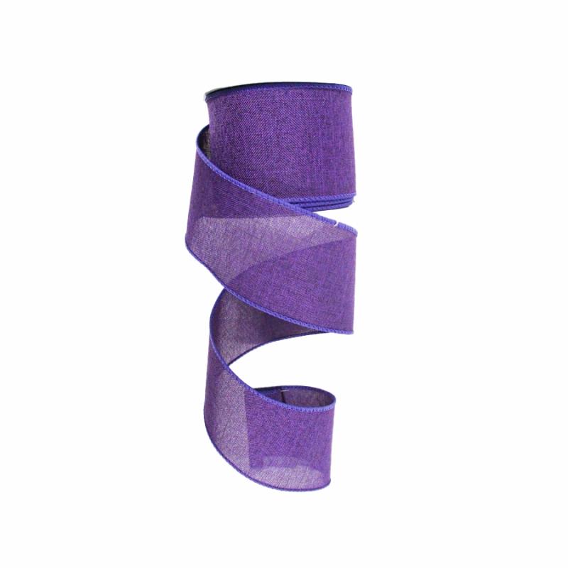 Canvas Ribbon |   2.5" X 10Yd Royal Purple Canvas Ribbon Canvas Ribbon Canvas Ribbon