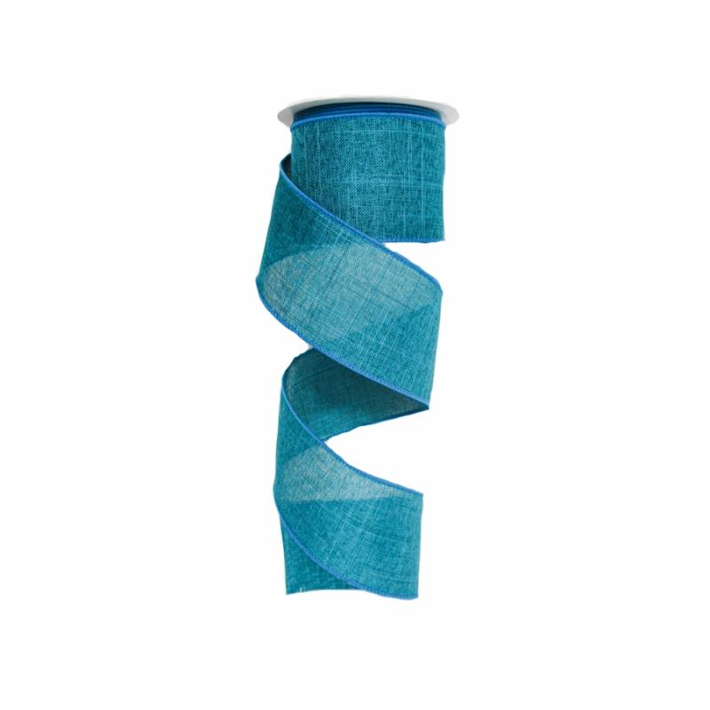 Canvas Ribbon |   2.5" X 10Yd Teal Canvas Ribbon Canvas Ribbon Canvas Ribbon