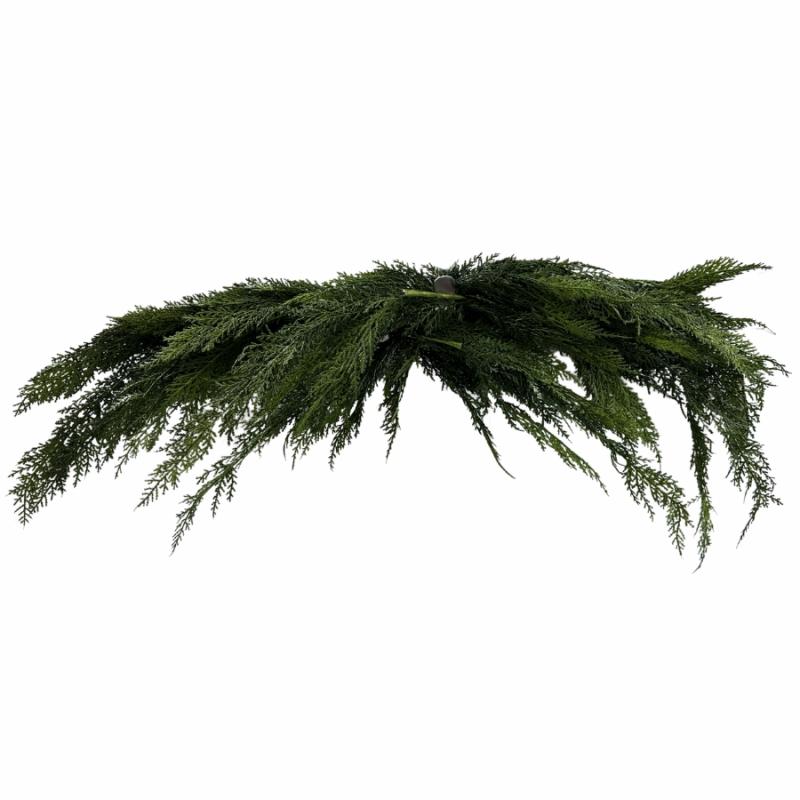 Christmas Floral And Crafts |   4′ Mantle Swag Cedar Christmas Floral And Crafts Christmas Floral And Crafts