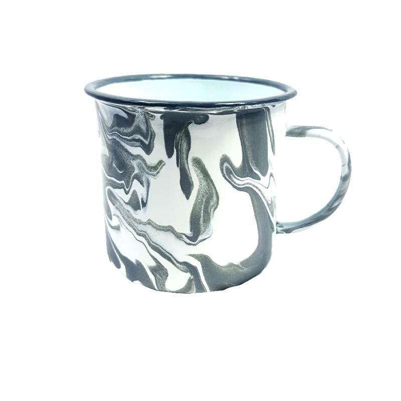 Coffee Mugs & Coasters |   24 Oz Cambridge Enamal Grey Marble Mug Coffee Mugs & Coasters Coffee Mugs & Coasters