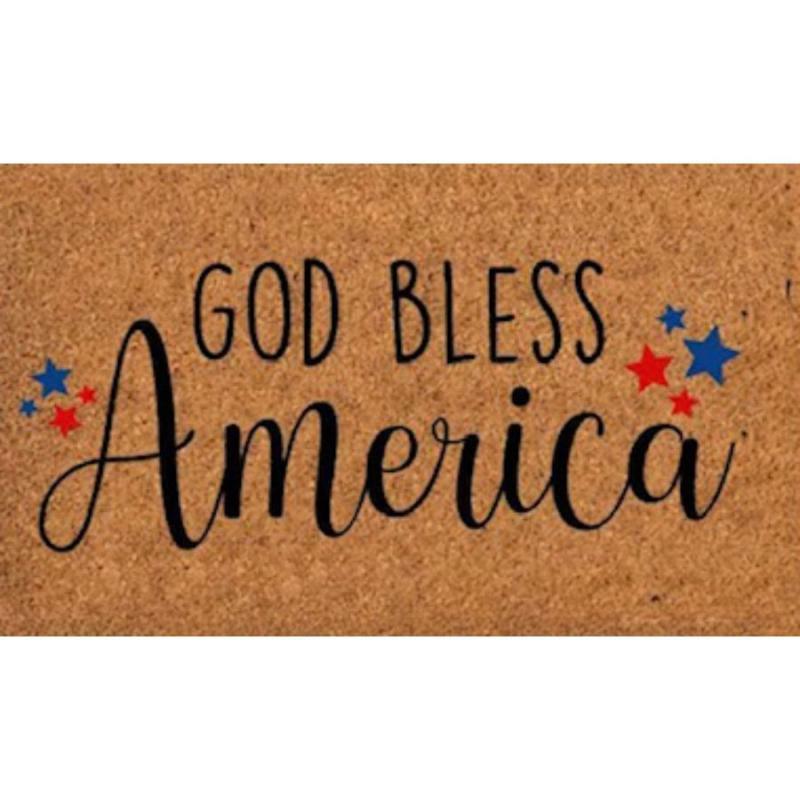 Coir Doormats |   God Bless America Doormat Coir Doormats Coir Doormats