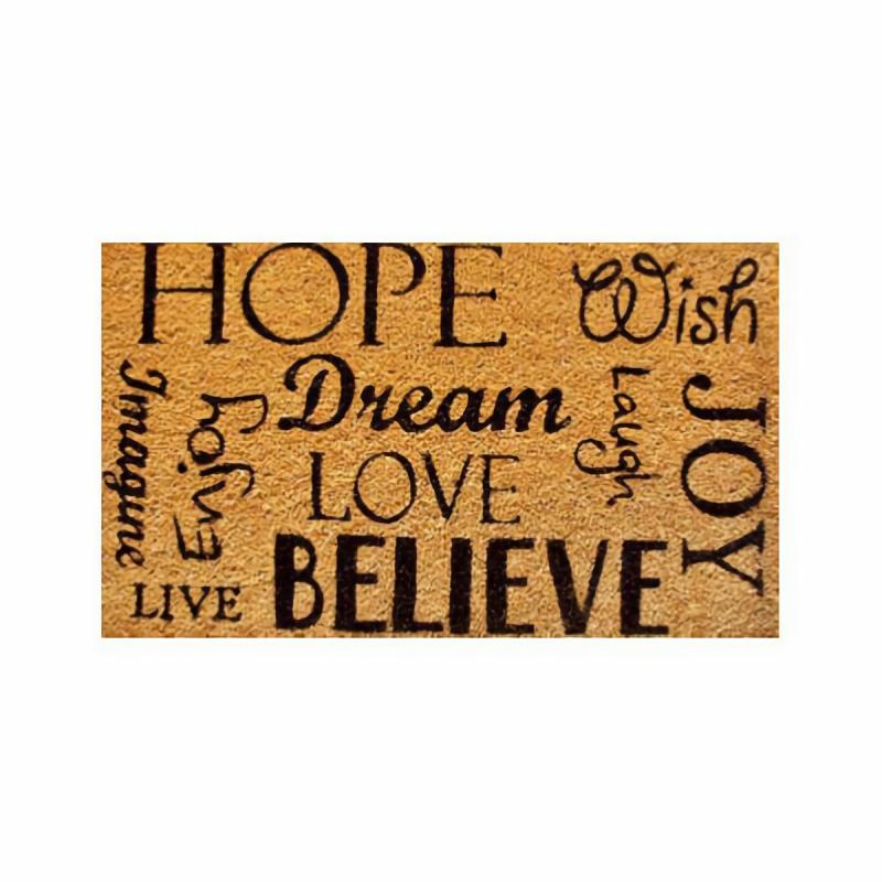 Coir Doormats |   Hope Dream Believe Doormat Coir Doormats Coir Doormats