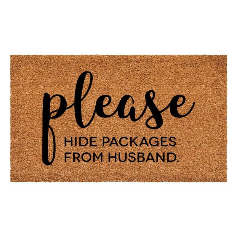 Coir Doormats |   Please Hide Packages Doormat Coir Doormats Coir Doormats