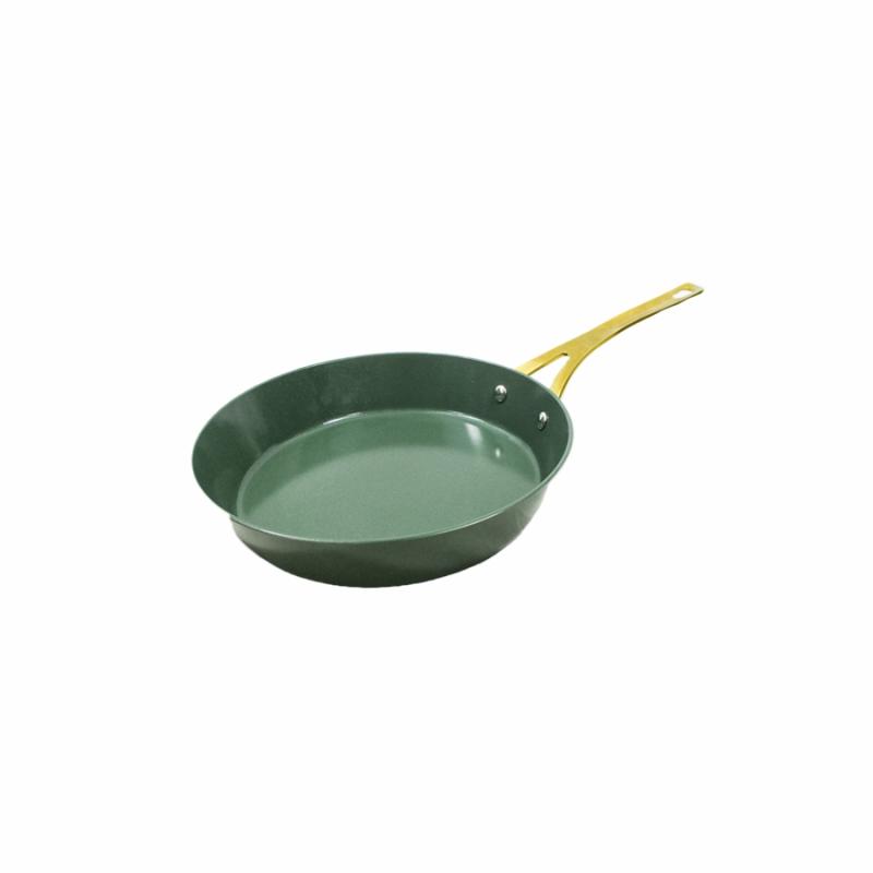 Cookware |   9.5" Ceramic Nonstick Fry Pan- Olive Green Cookware Cookware