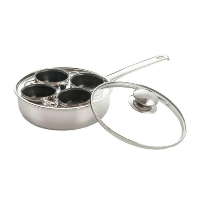 Cookware |   Egg Poacher 4Cup 18/10 Stainless Steel Cookware Cookware