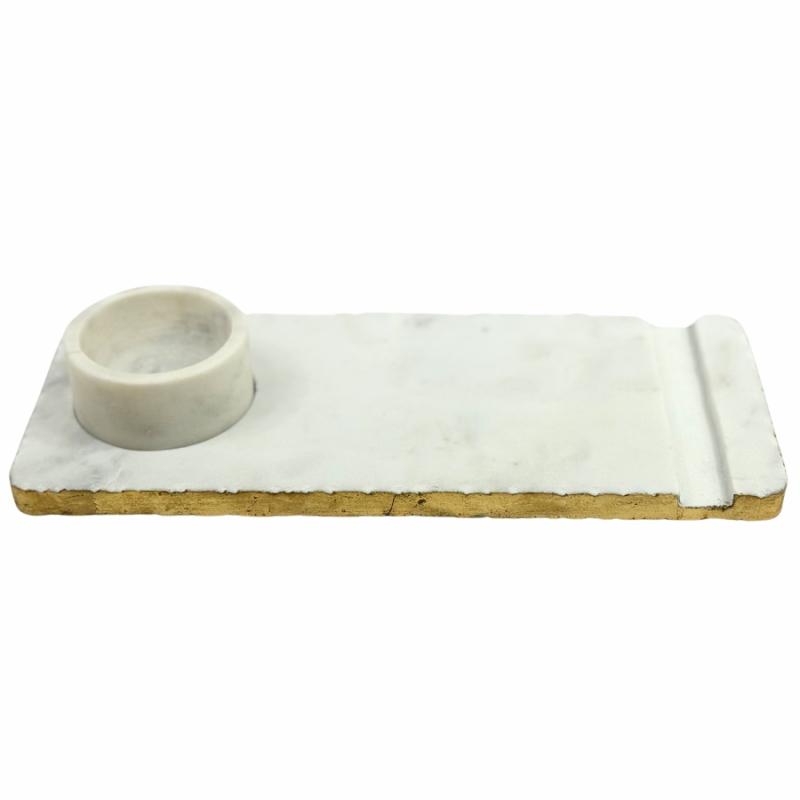 Cutting & Charcuterie Boards |   Marble Sushi Plate With Gold Edges Cutting & Charcuterie Boards Cutting & Charcuterie Boards