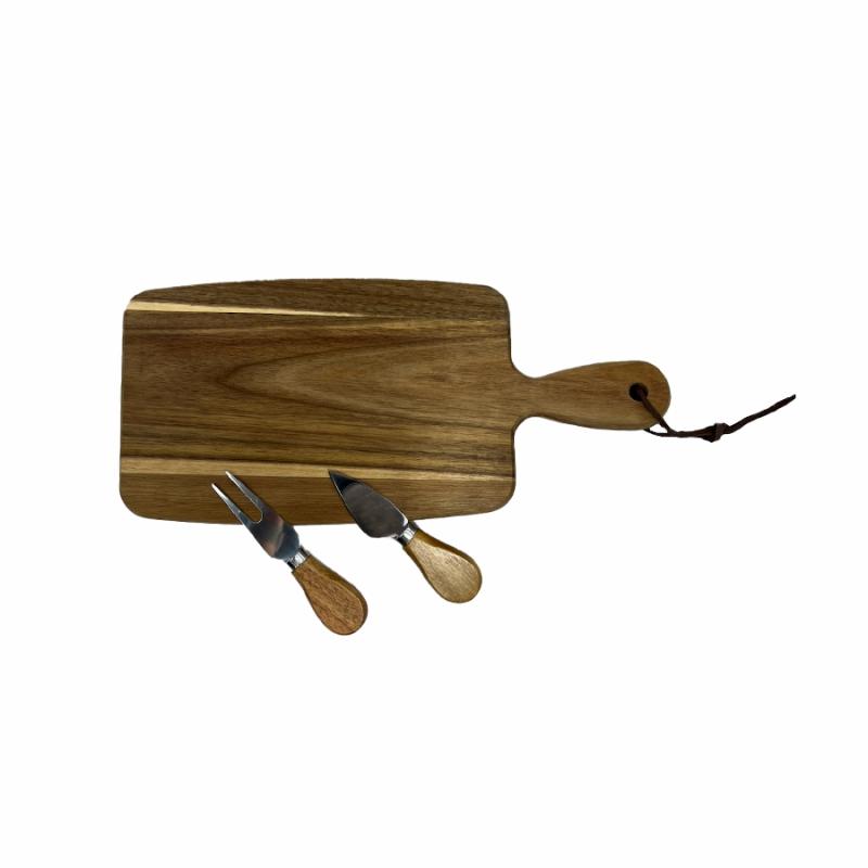 Cutting & Charcuterie Boards |   Tabletops Gallery 3Pc Cheese Board With Knife Set Cutting & Charcuterie Boards Cutting & Charcuterie Boards