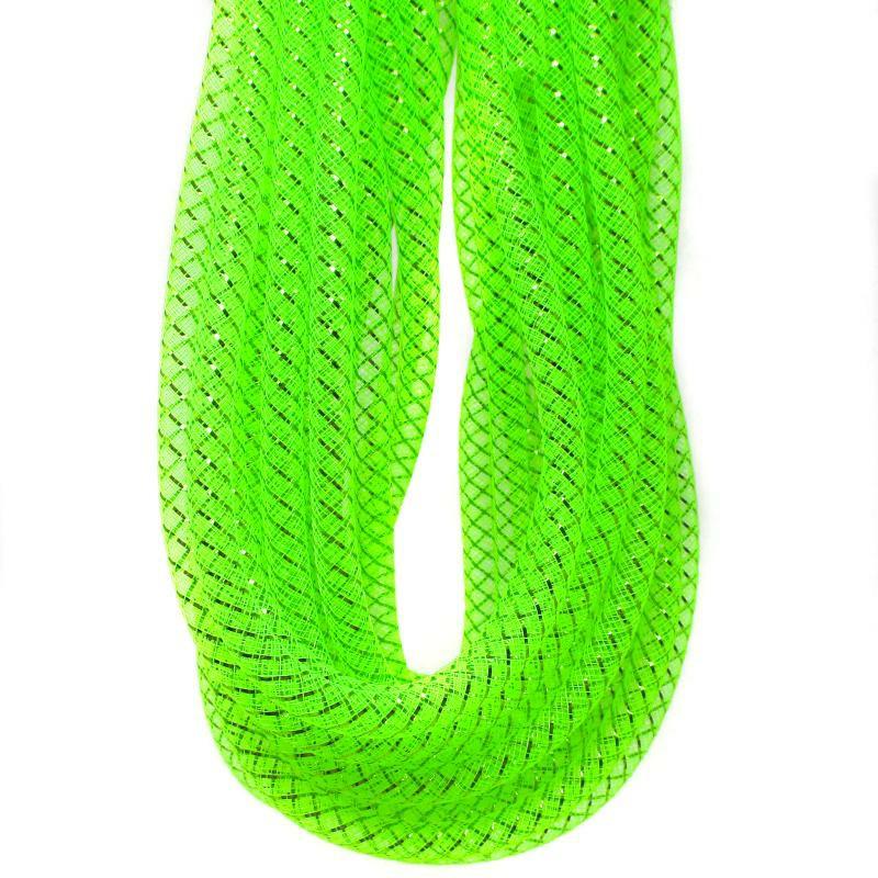 Deco Mesh & Mesh Tubing |   Mesh Tubing Apple Green Crafting Deco Mesh & Mesh Tubing