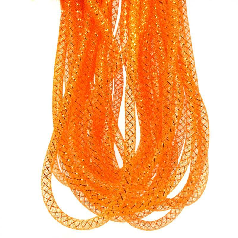 Deco Mesh & Mesh Tubing |   Mesh Tubing Orange Crafting Deco Mesh & Mesh Tubing