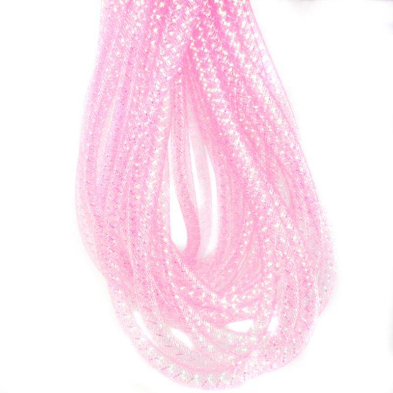 Deco Mesh & Mesh Tubing |   Mesh Tubing Pink Crafting Deco Mesh & Mesh Tubing