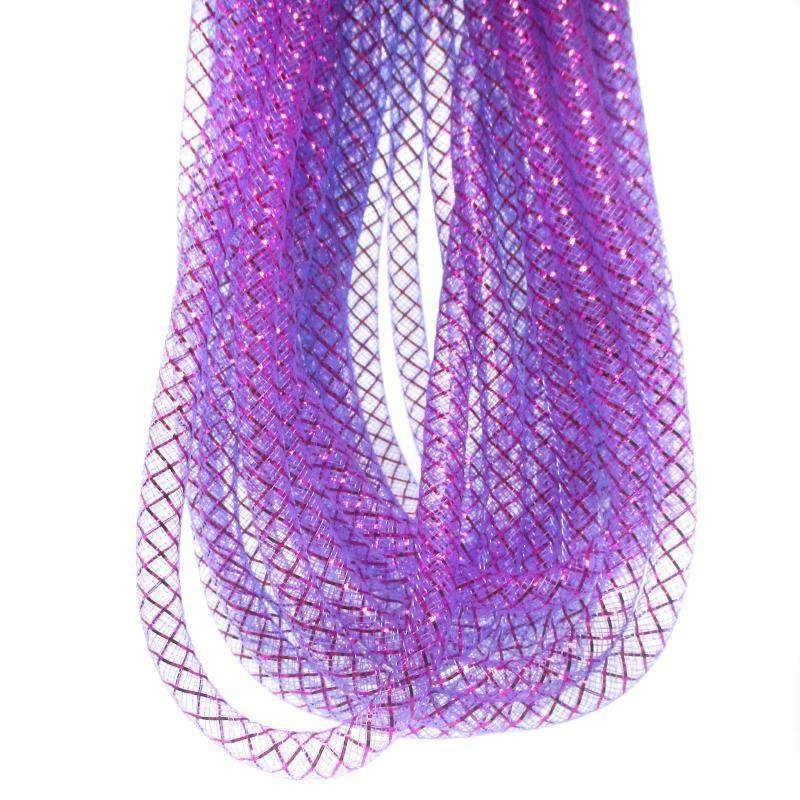 Deco Mesh & Mesh Tubing |   Mesh Tubing Purple Crafting Deco Mesh & Mesh Tubing