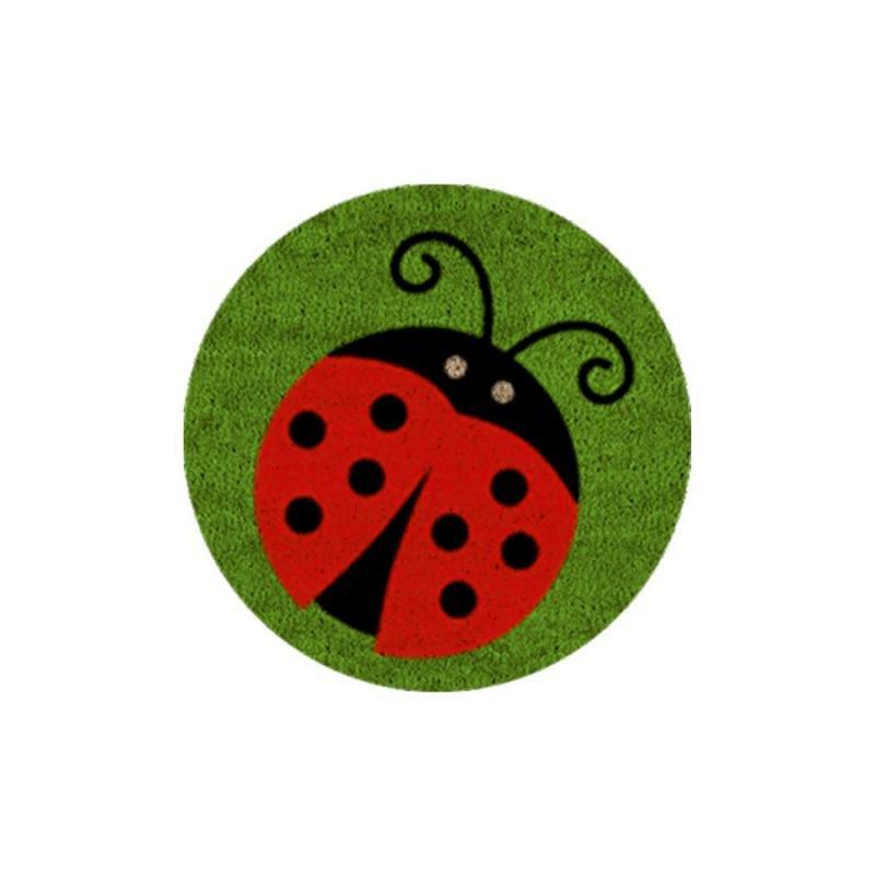 Doormats, Mat Inserts & Mat Trays |   9" Coir Insert-Ladybug Coir Doormats Coir Doormats