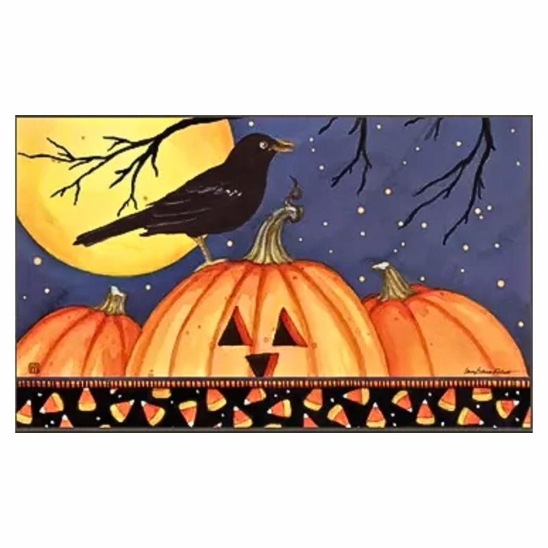 Doormats, Mat Inserts & Mat Trays |   Halloween Crow Large Mat Doormats, Mat Inserts & Mat Trays Doormats, Mat Inserts & Mat Trays