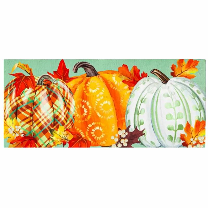 Doormats, Mat Inserts & Mat Trays |   Painted Fall Pumpkins Medium Mat Insert Doormats, Mat Inserts & Mat Trays Doormats, Mat Inserts & Mat Trays