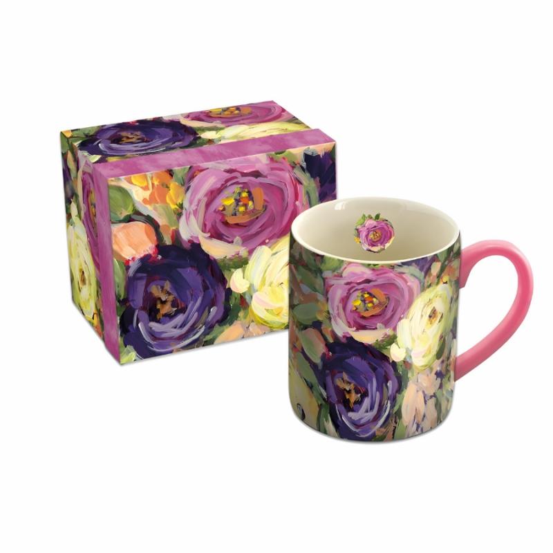 Drinkware & Beverage Dispensers |   14Oz Ceramic Floral Mug Coffee Mugs & Coasters Coffee Mugs & Coasters