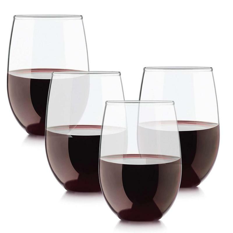 Drinkware & Serveware |   15 Oz Basic Stemless Wine Glass – Set Of 4 Barware Drinkware & Serveware