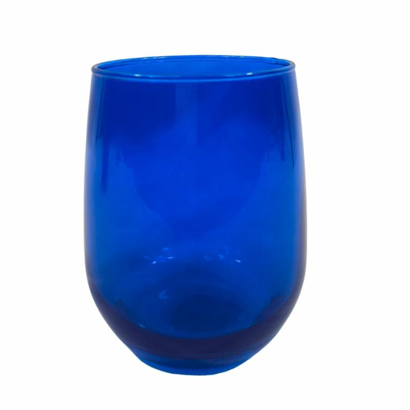 Drinkware & Serveware |   Cobalt Blue Stemless Wine Glass Barware Drinkware & Serveware