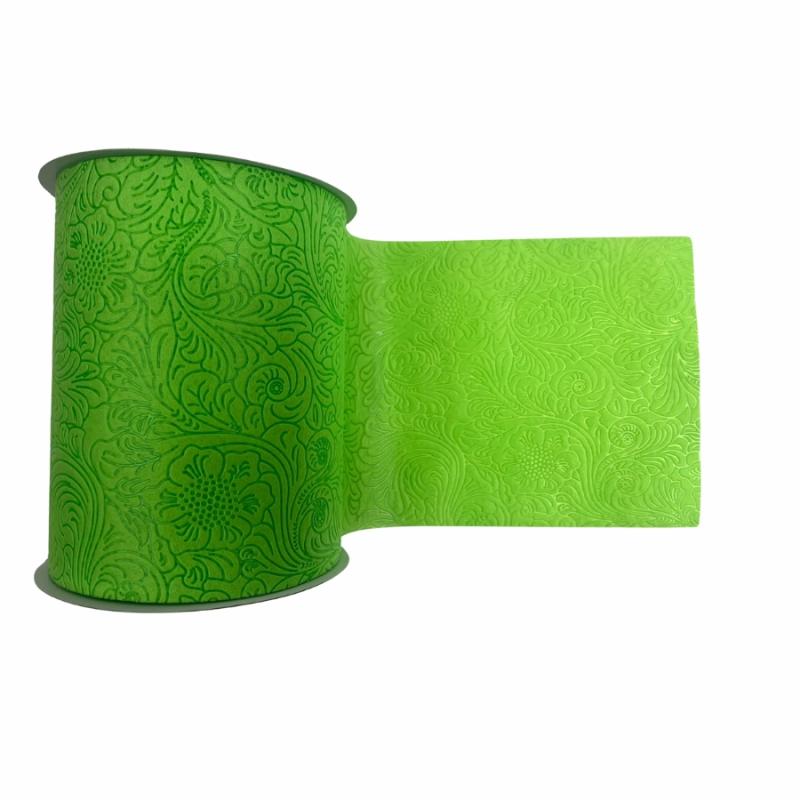 Embossed Ribbon |   6" Lime Green Embossed Ribbon Embossed Ribbon Embossed Ribbon