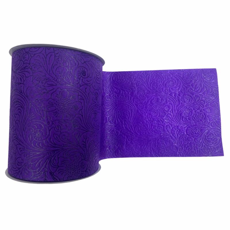 Embossed Ribbon |   6" Purple Embossed Ribbon Embossed Ribbon Embossed Ribbon