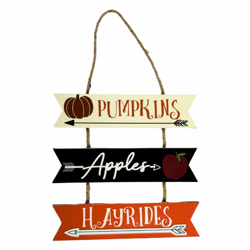 Fall Decor |   3 Arrow Hanging Fall Wall Sign Home Decor Fall Decor