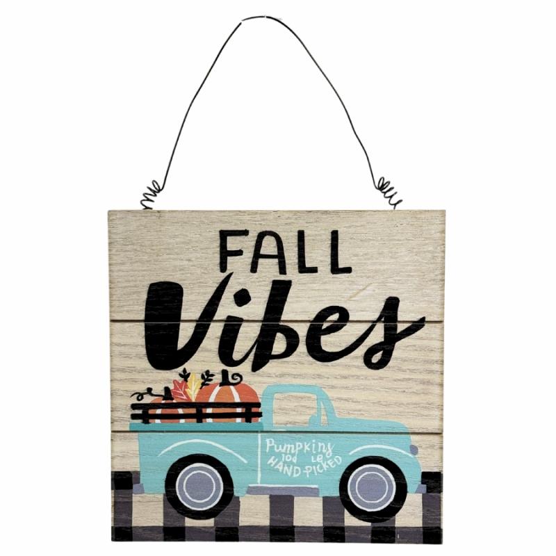 Fall Decor |   Fall Vibes Wooden Sign Fall Decor Fall Decor