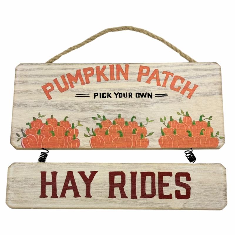 Fall Decor |   Pumpkin Patch And Hay Rides Wall Sign Fall Decor Fall Decor