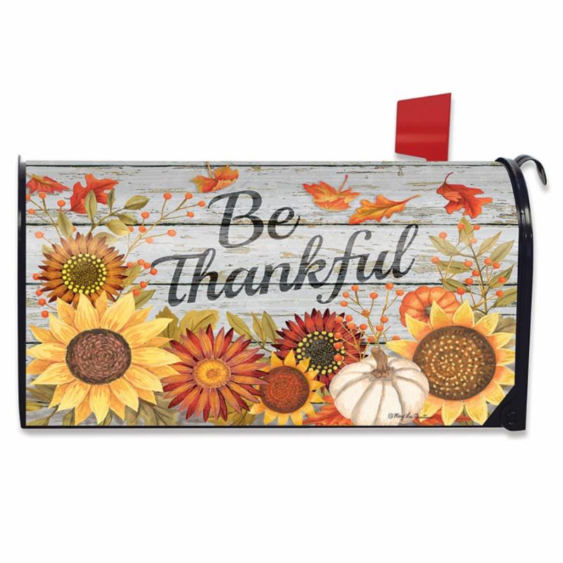 Fall Mailbox Covers |   Be Thankful Flowers Mailbox Cover Lawn & Garden Fall Mailbox Covers