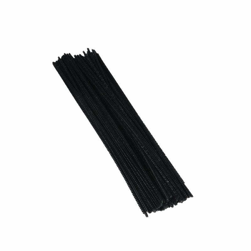 Floral Craft Supplies |   12" Chenille Stems – Black Crafting Floral Craft Supplies