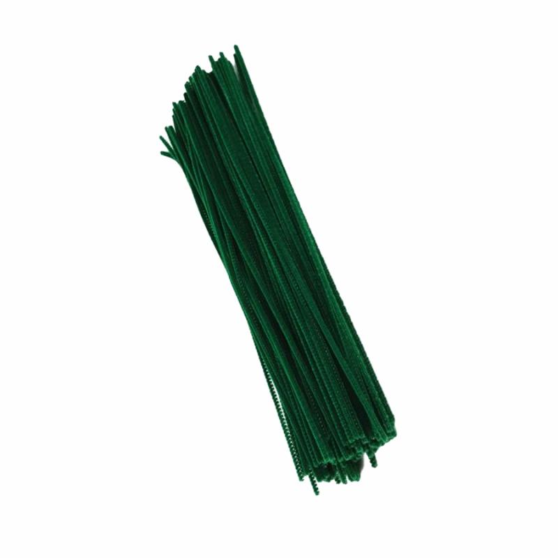 Floral Craft Supplies |   12" Chenille Stems – Dark Green Crafting Floral Craft Supplies