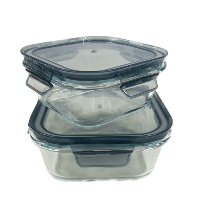 Food Storage & Canisters |   2 Piece Glass Food Storage Kitchen & Bath Food Storage & Canisters