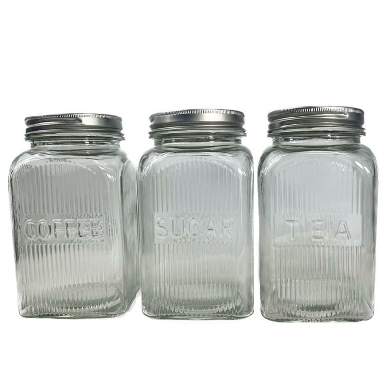 Food Storage & Canisters |   3 Piece Vintage General Store Style Canister Set Food Storage & Canisters Food Storage & Canisters