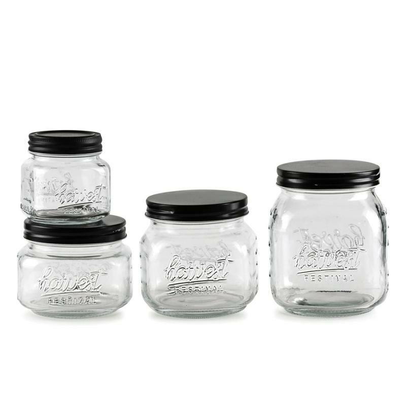 Food Storage & Canisters |   Simply Everyday 4 Piece Harvest Festival Glass Canister Set Food Storage & Canisters Food Storage & Canisters