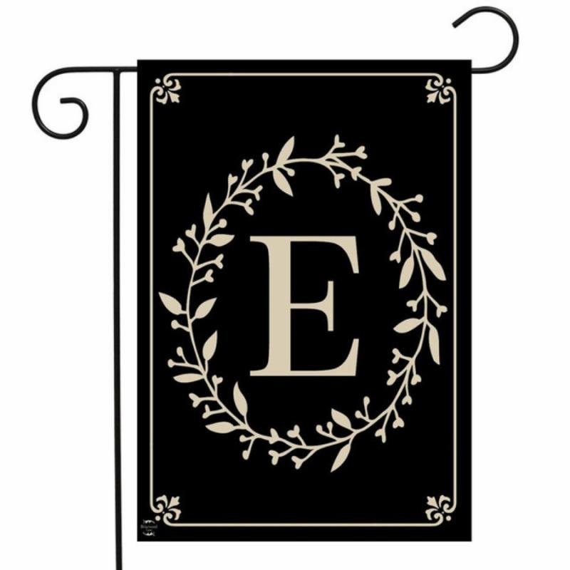 Garden Flags |   Classic Monogram Garden Flag – E Flags Garden Flags