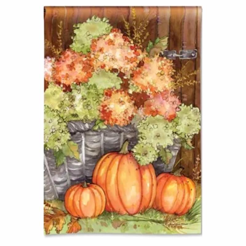 Garden Flags |   Fall Hydrangeas Garden Flag Flags Garden Flags