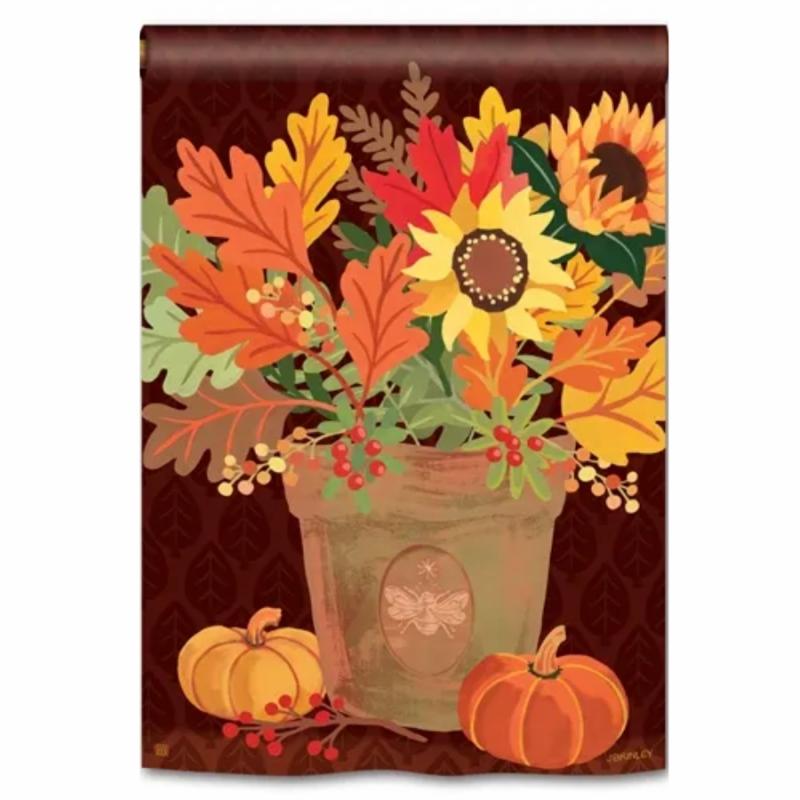 Garden Flags |   Harvest Terra Cotta Garden Flag Flags Garden Flags