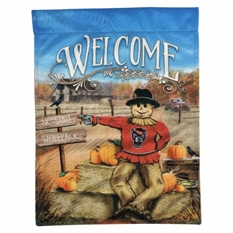 Garden Flags |   State Wolfpack Scarecrow Garden Flag Flags Garden Flags