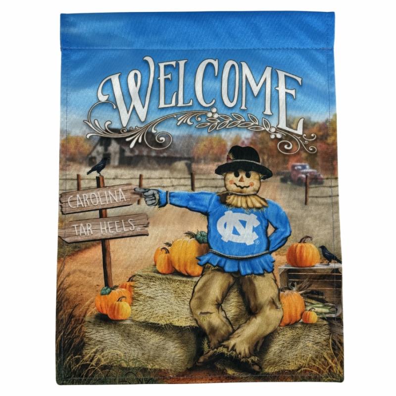 Garden Flags |   Tar Heels Scarecrow Garden Flag Flags Garden Flags