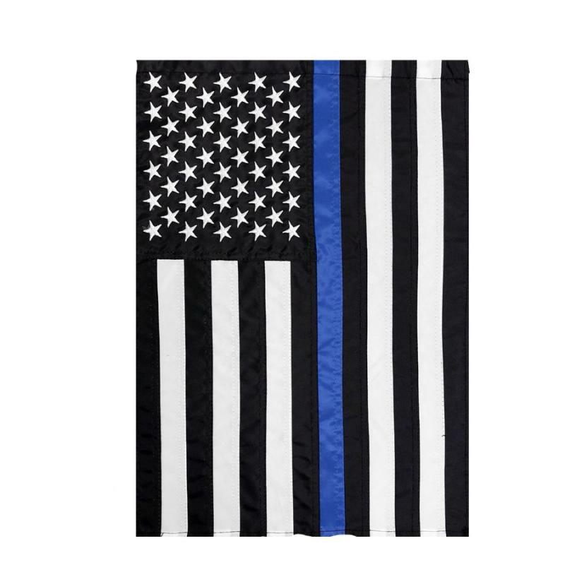 Garden Flags |   Thin Blue Line Embroidered Garden Flag Flags Garden Flags