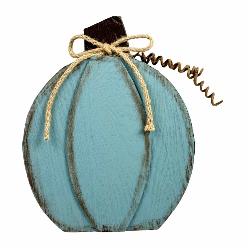 Halloween Decor |   10" Blue Decorative Pumpkin Home Decor Halloween Decor