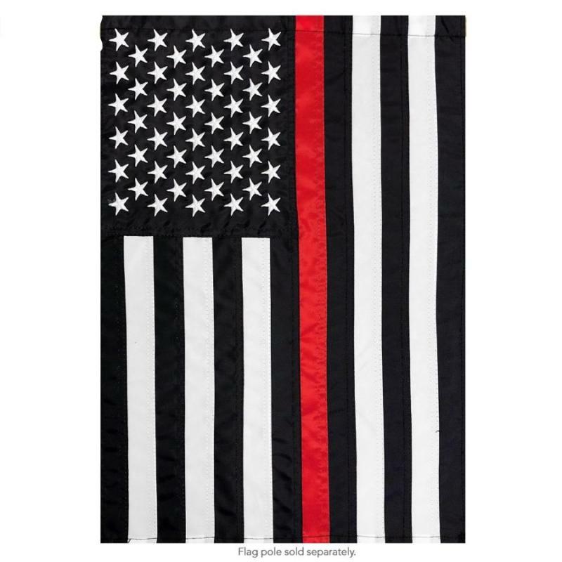 House Flags |   Thin Red Line Embroidered Large Flag Flags House Flags