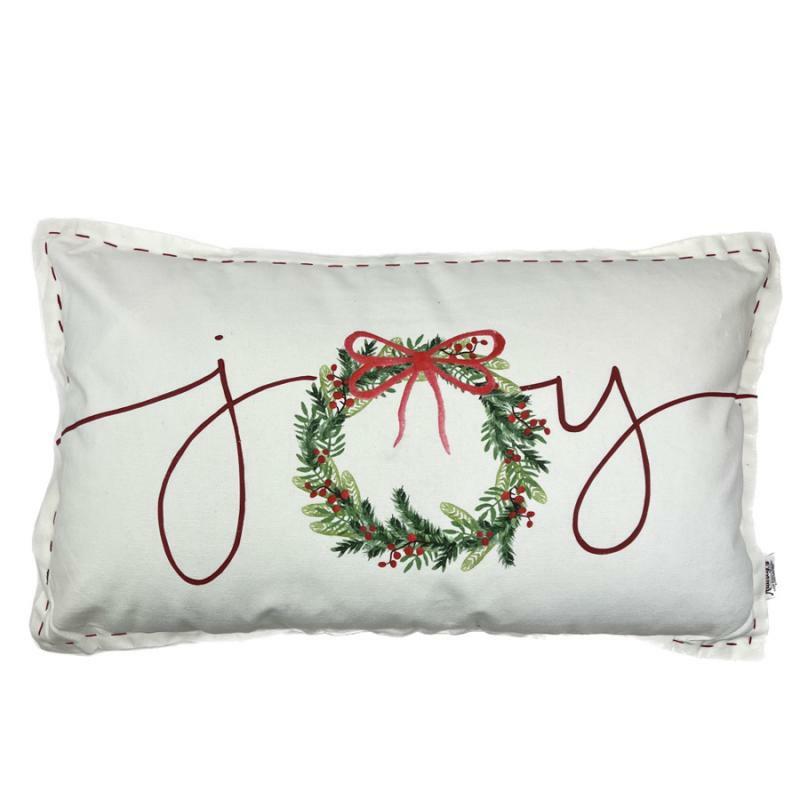 Indoor Pillows |   16" X 26" Christmas Joy Long Pillow Home Accents Indoor Pillows