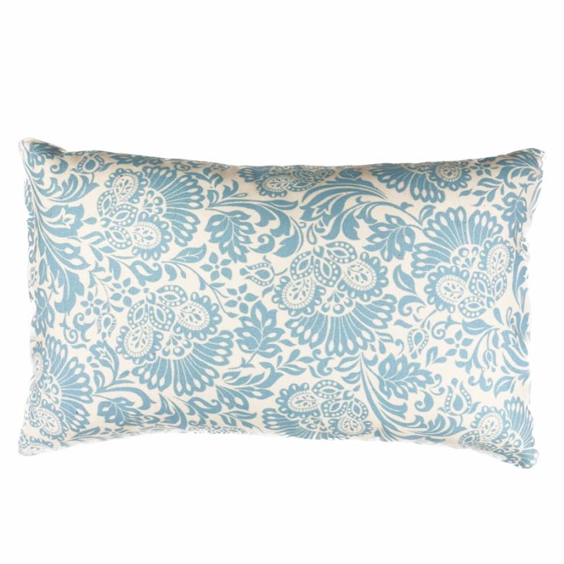 Indoor Pillows |   26"L Light Blue Florals Indoor Pillow Home Accents Indoor Pillows