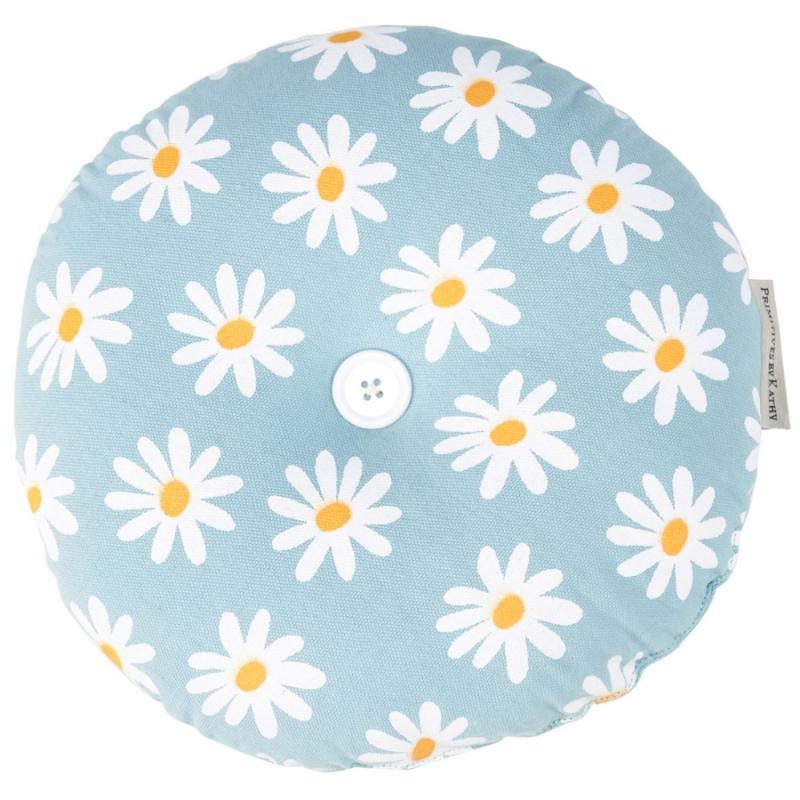 Indoor Pillows |   Round Daisy Pillow Home Accents Indoor Pillows