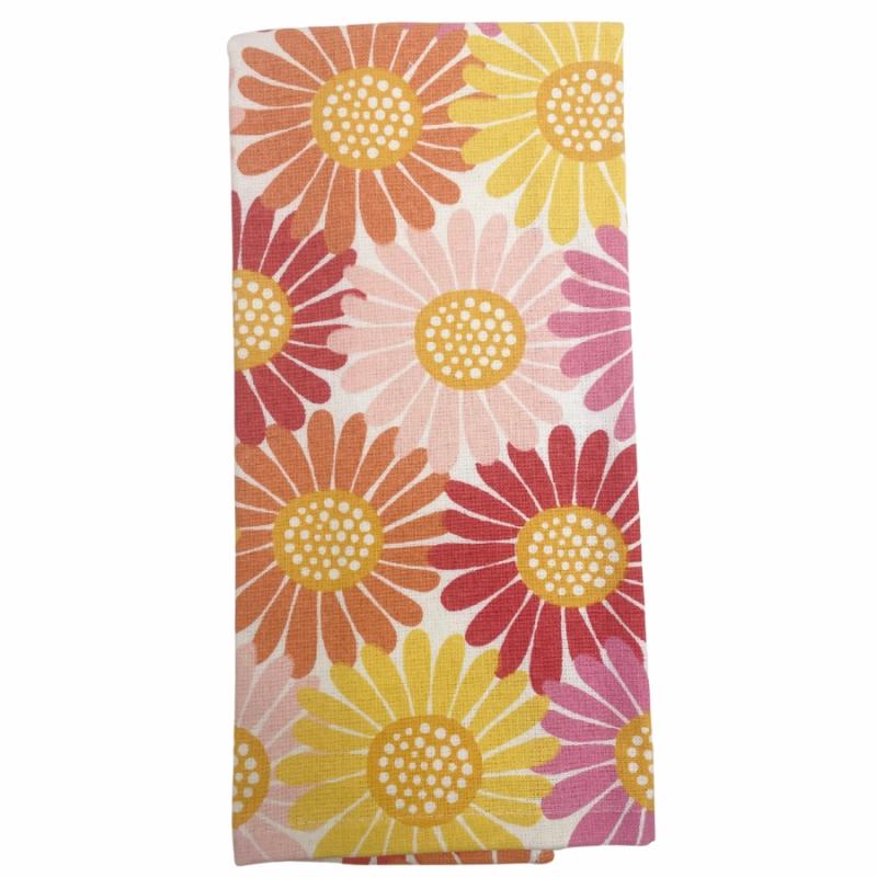 Kitchen Towels, Dish Cloths & Aprons |   Daisy Crowd Pink Kitchen Towel Kitchen Towels, Dish Cloths & Aprons Kitchen Towels, Dish Cloths & Aprons